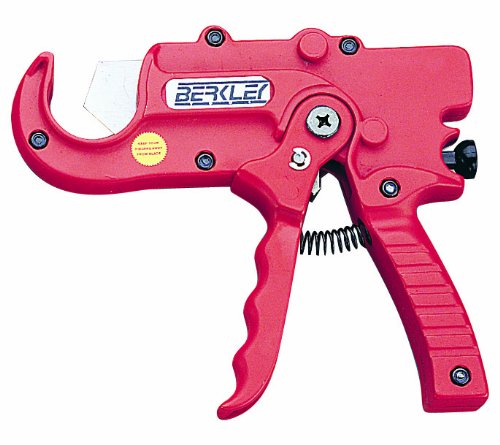 Berkley Tool BT-SP103 1/4-Inch to 1-1/2-Inch Pistol Grip Plastic Pipe Cutter - Perfect for PVC, CPVC & PEX Pipes Cutting in Plumbing, DIY & Construction Projects
