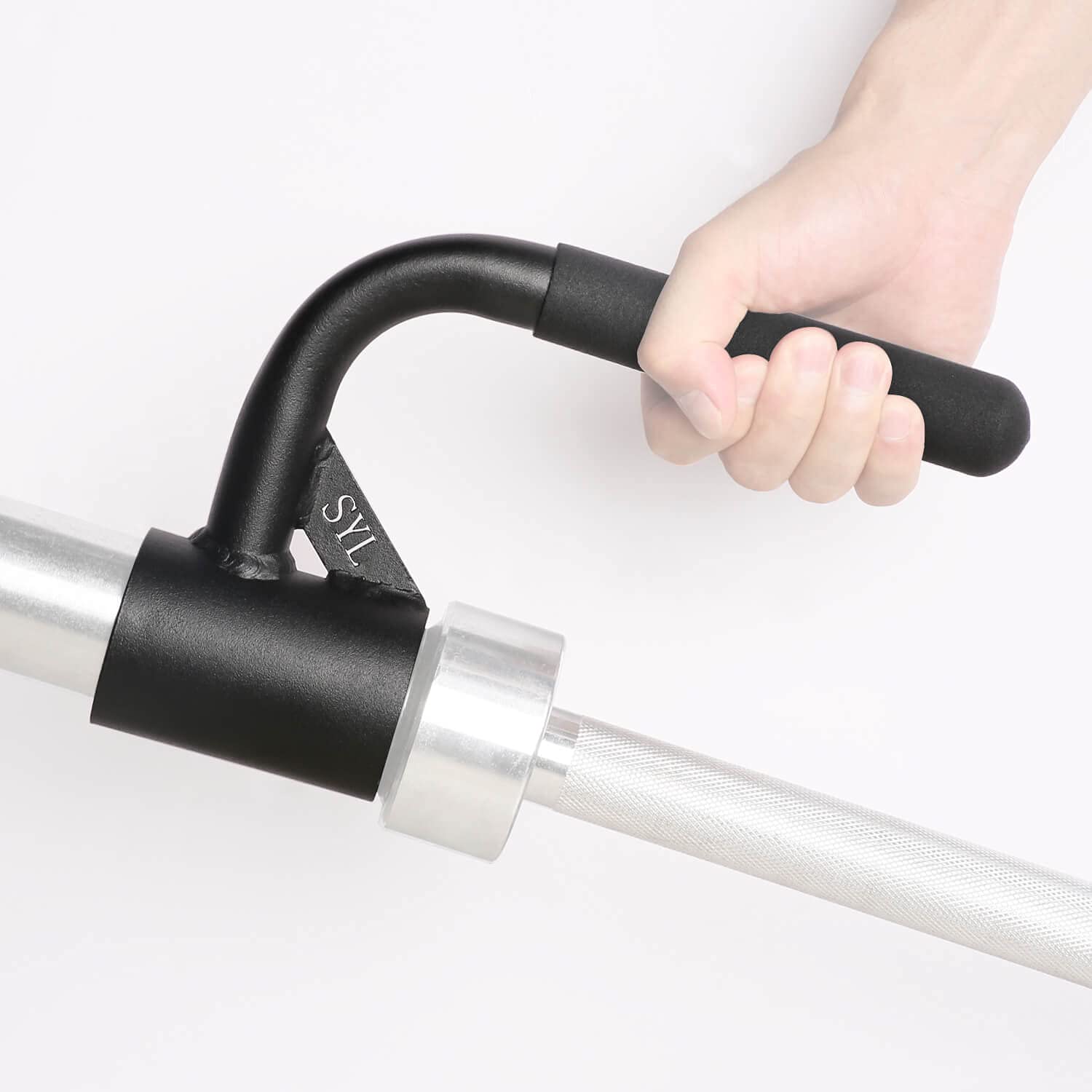 SYL Fitness Single Arm Landmine Handle for 2 Inch Olympic Barbell - T Bar Row Attachment for Home Gym & Strength Training - Perfect for Shoulder Press, Squats & Deadlifts
