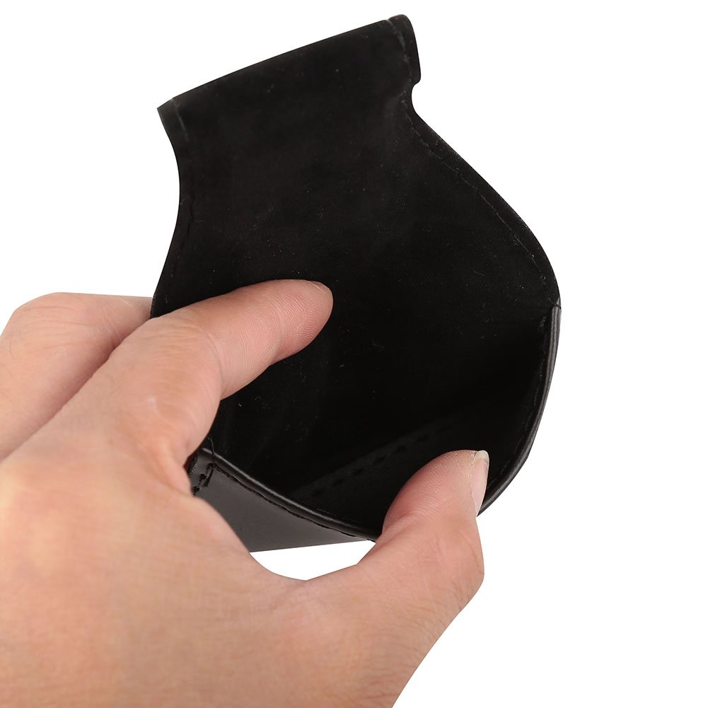 Premium PU Leather Billiard Chalk Holder - Portable Cue Chalk Pouch for Pool Players (4.72