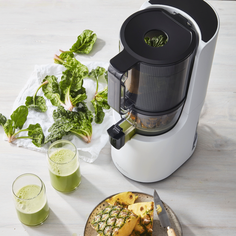 H200 Easy Clean Slow Juicer - Cold Press Masticating Juicer for Fruits & Vegetables, Quiet Motor, High Nutrient Extraction - Perfect for Healthy Juicing at Home, Gym, or Office