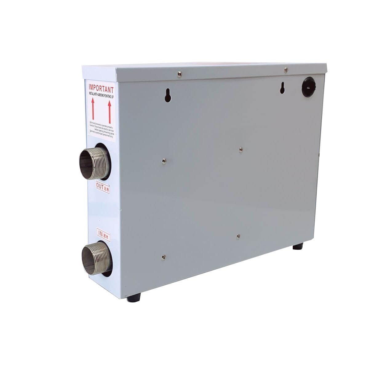 15KW Electric Pool Water Heater for Above Ground & Inground Pools - 220V Portable Spa Heater with Thermostat | Fast Heating for Swimming Pools, Hot Tubs & Baths | Perfect for Year-Round Comfort & Energy Efficiency