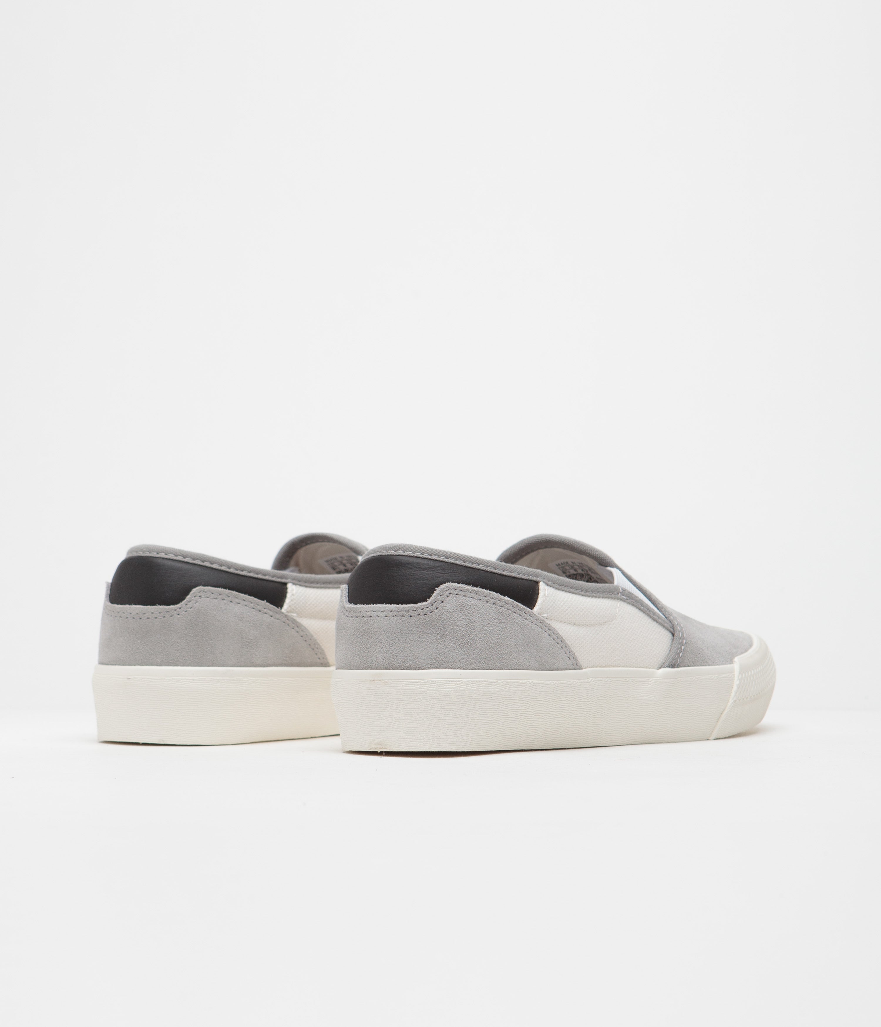 Adidas Shmoofoil Slip-On Shoes for Men & Women - Solid Grey/Cloud White/Core Black - Comfortable Casual Sneakers for Walking, Travel & Everyday Wear