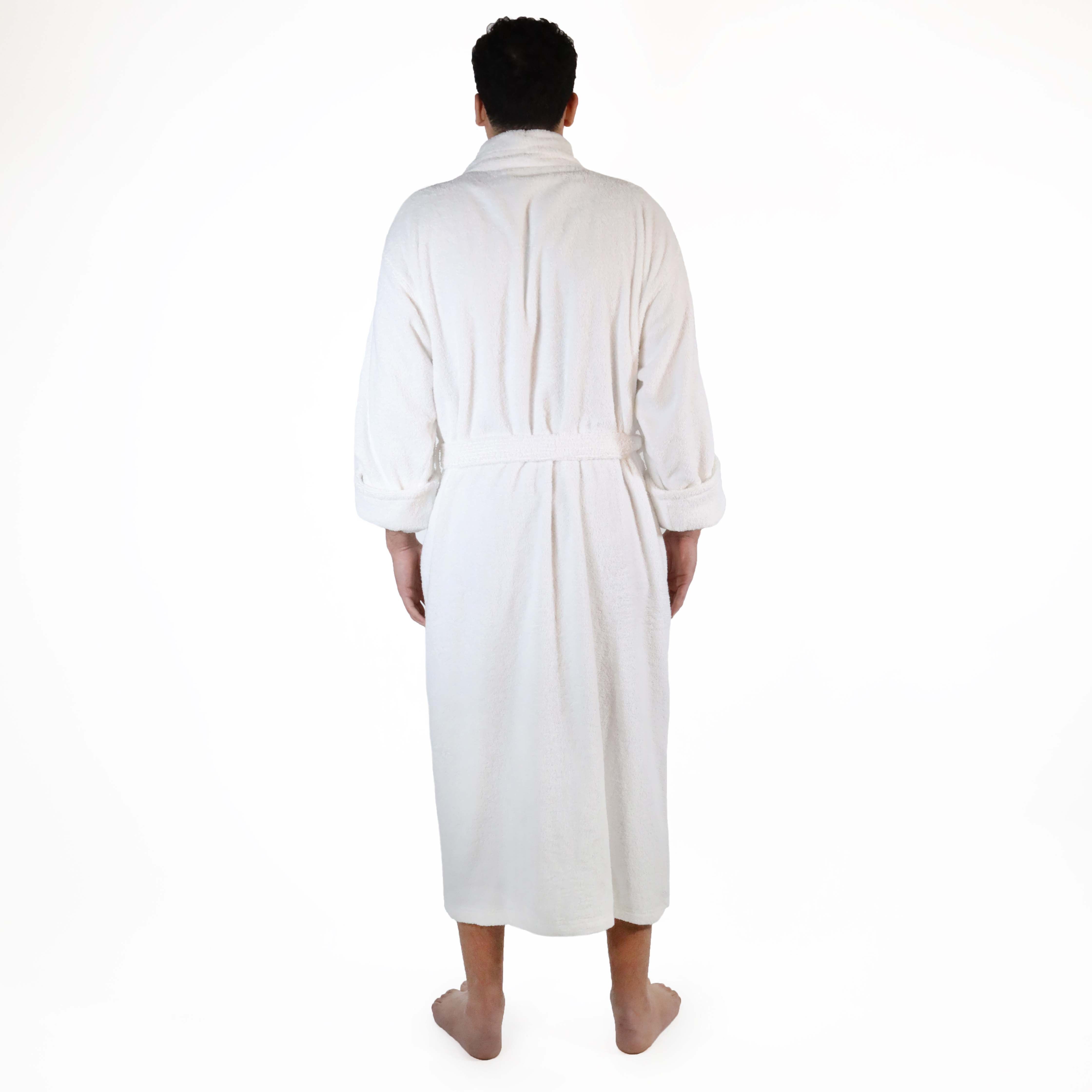 Premium Turkish Cotton Bathrobe for Men - Soft & Absorbent Classic Robe with Adjustable Belt - Perfect for Spa, Home Relaxation & Hotel Luxury