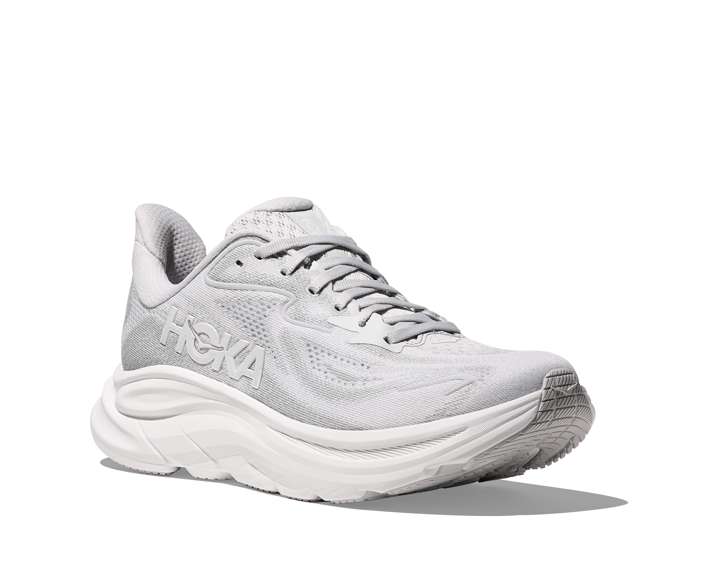HOKA Women's Clifton 10 Running Shoes - Lightweight & Cushioned for Road Running, Walking & Gym Workouts (Cosmic Grey/Stardust) - Perfect for Marathon Training, Daily Jogging & Fitness Enthusiasts