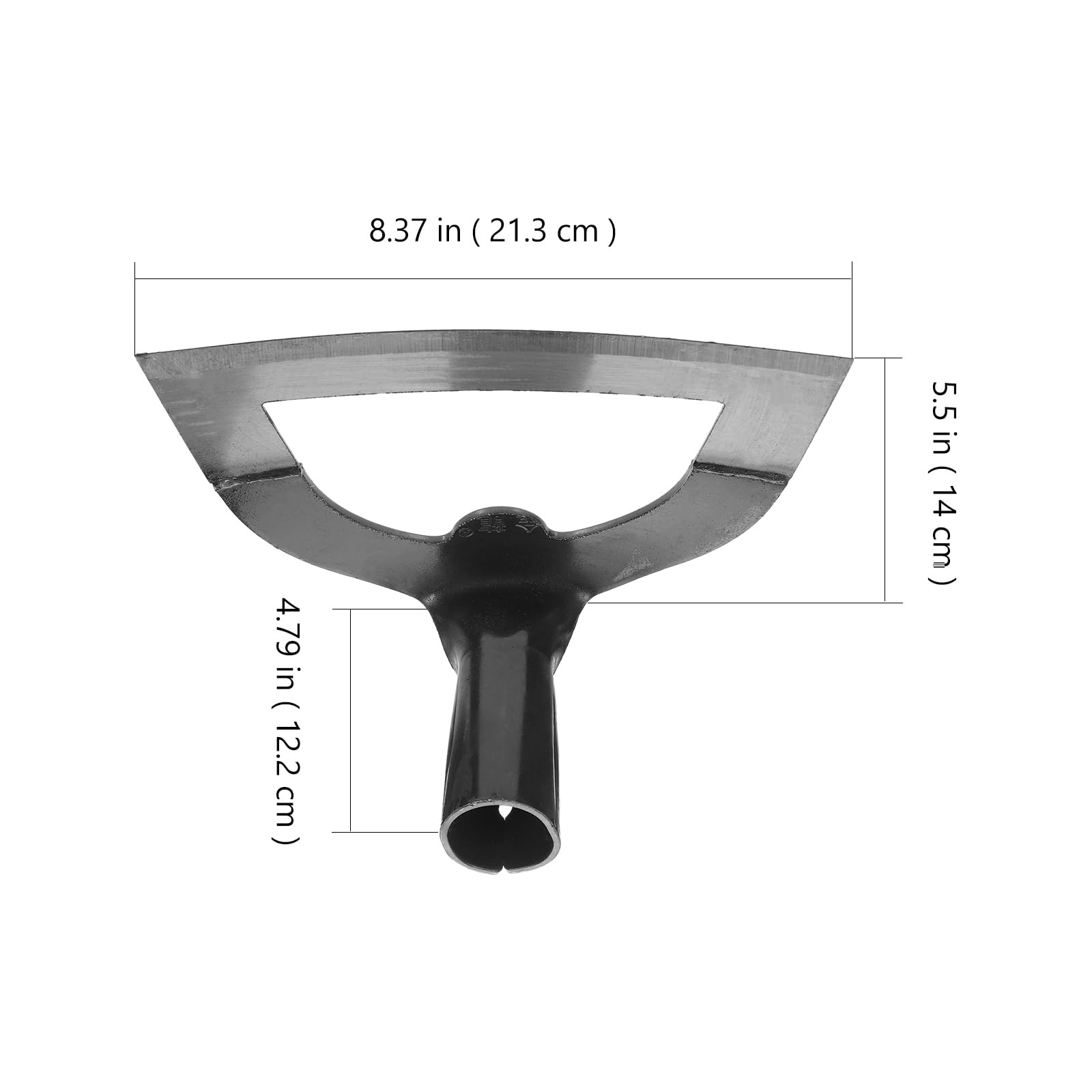 HANABASS Hollow Garden Hoe - Stainless Steel Grub Hoe Head Replacement for Gardening, Weeding, Digging & Soil Cultivation | Perfect for Vegetable Beds, Flower Gardens & Landscaping Projects