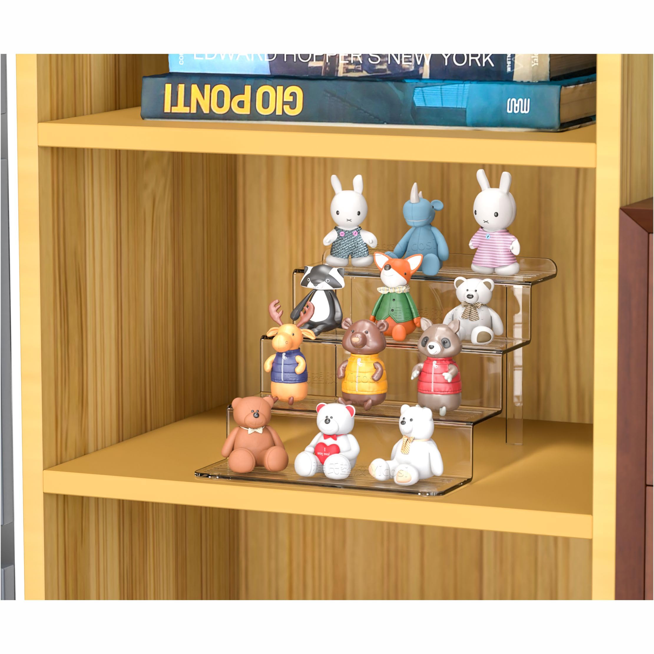 4 Tier Clear Acrylic Display Stand - 4MM Thick Durable 2