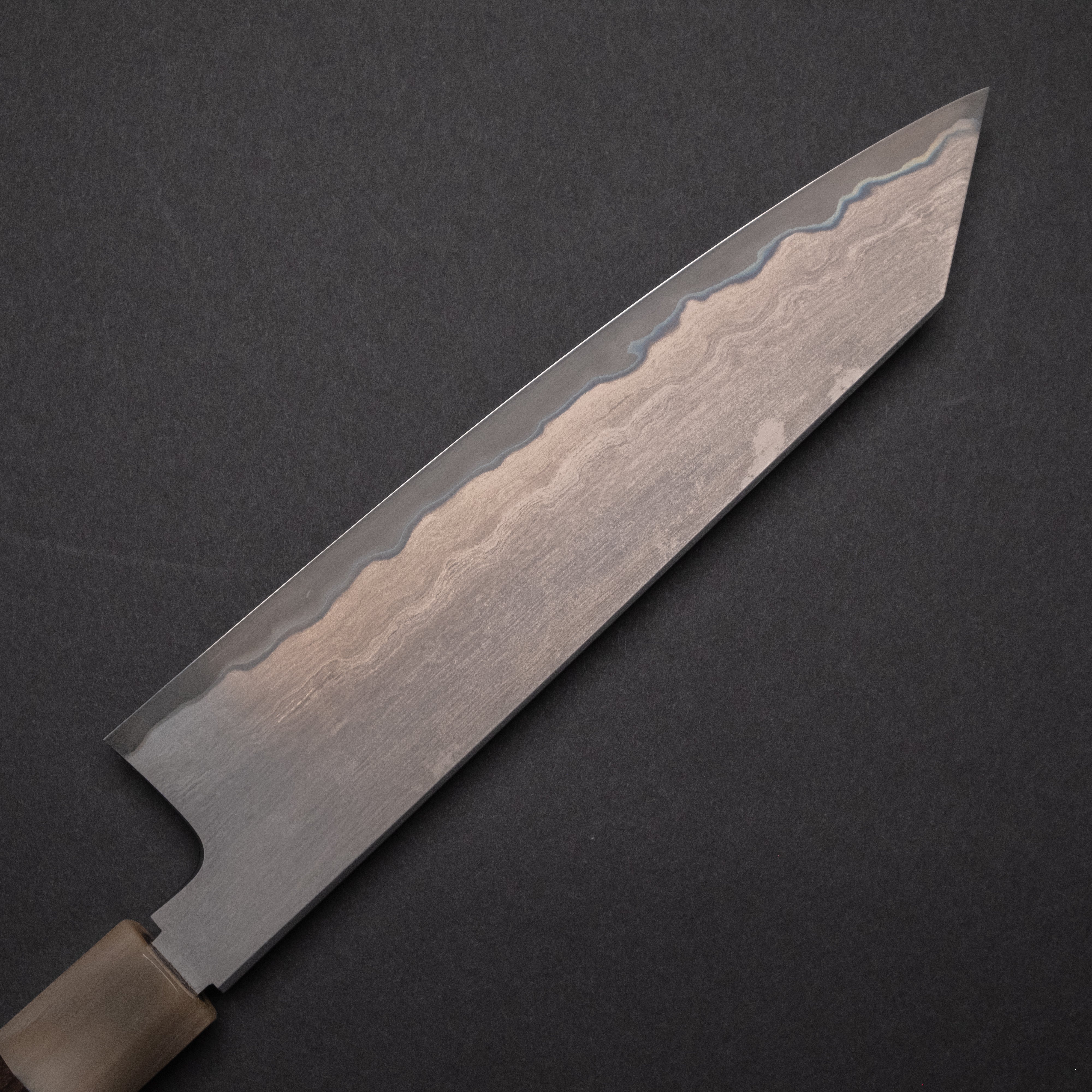 Premium Tetsujin Blue #2 Steel Kiritsuke Gyuto Chef Knife 210mm - Japanese High Carbon Clad Blade with Taihei Makassar Ebony Handle - Perfect for Sushi, Meat Slicing & Precision Cutting