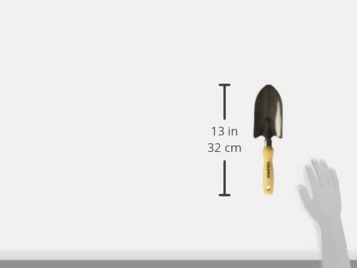 TRUPER GTS-SH 6 Inch Stainless Steel Gardening Trowel - Durable Hand Shovel for Planting, Weeding & Transplanting - Perfect for Home Garden, Flower Beds & Outdoor Landscaping