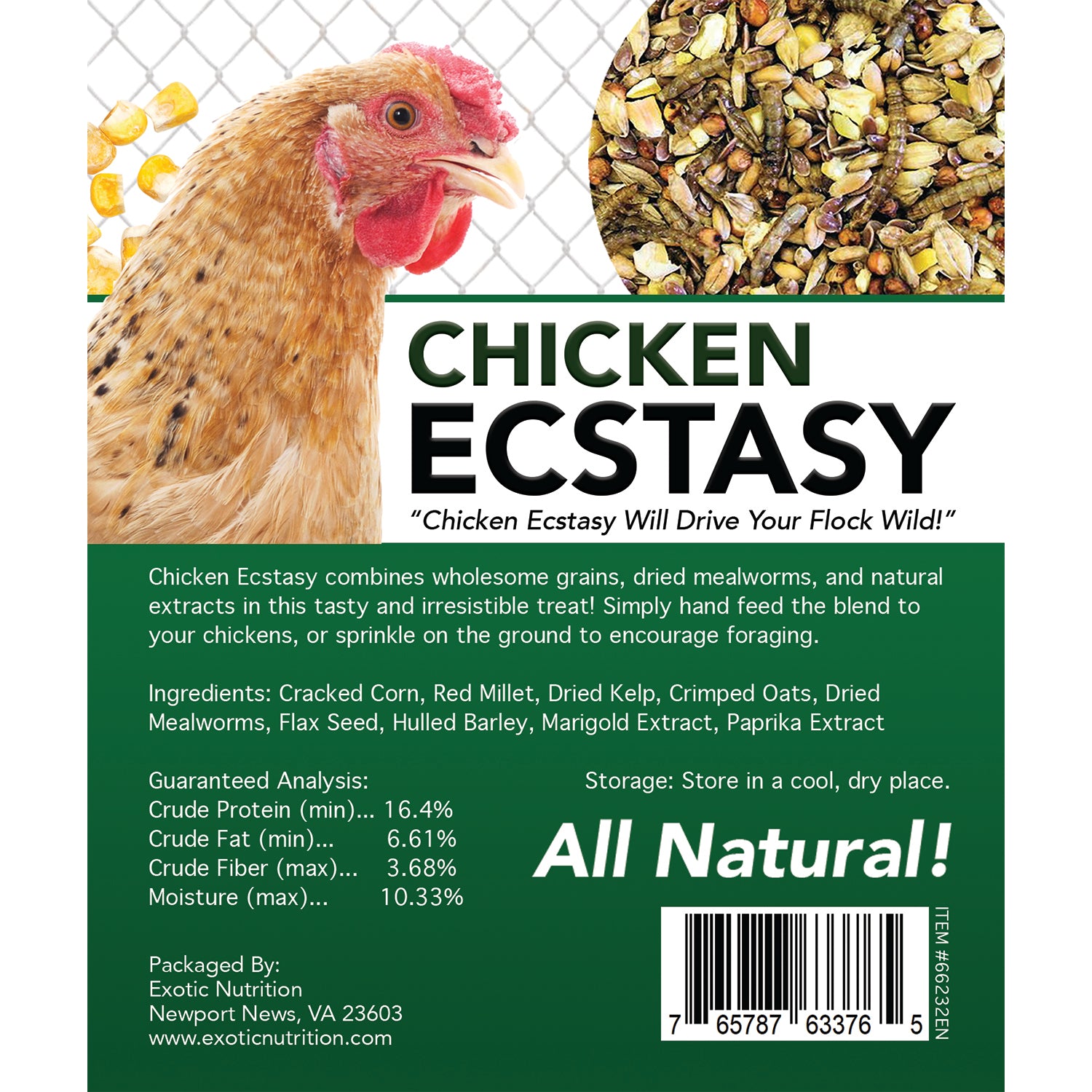 Premium Chicken Treats 3-Pack - All-Natural Healthy Snacks for Chickens - Perfect for Training, Rewards & Backyard Poultry Care
