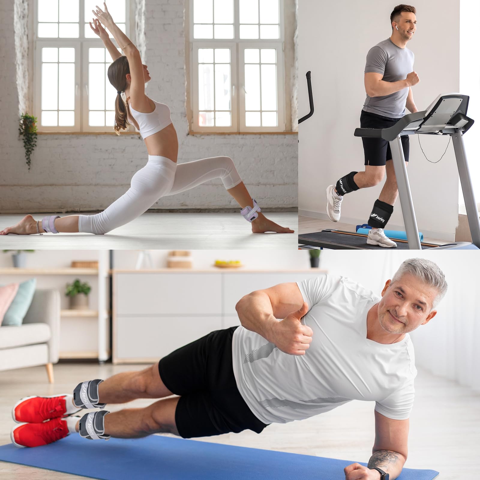 Adjustable Ankle Weights 1-20 LBS for Women, Men & Kids - Pair of Removable Wrist & Leg Weights for Strength Training, Walking, Running, Fitness & Physical Therapy - Ideal for Home Workouts, Gym Training & Rehabilitation Exercises