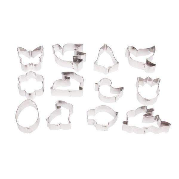 Premium Stainless Steel Cutters Set for Easter Egg Decorating - Perfect for DIY Crafts, Baking, and Holiday Decorations