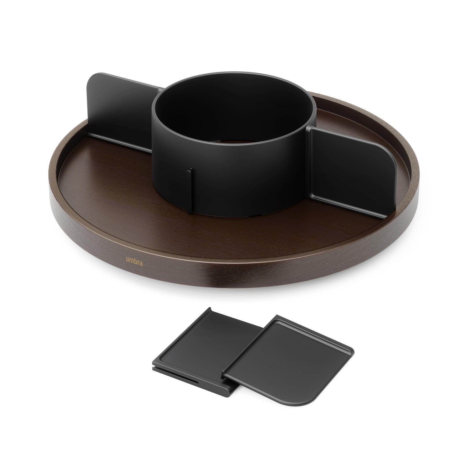 Bellwood Lazy Susan Turntable - 12 Inch Round Rotating Tray for Kitchen, Dining Table, Spice Organization - Perfect for Serving Food, Organizing Condiments & Decorating