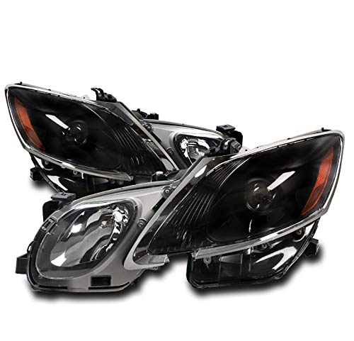 ZMAUTOPARTS Black Projector Headlights for 2006-2011 Lexus GS Series - High Performance Replacement Headlamps with Stylish Design | Perfect for Night Driving & Car Upgrades