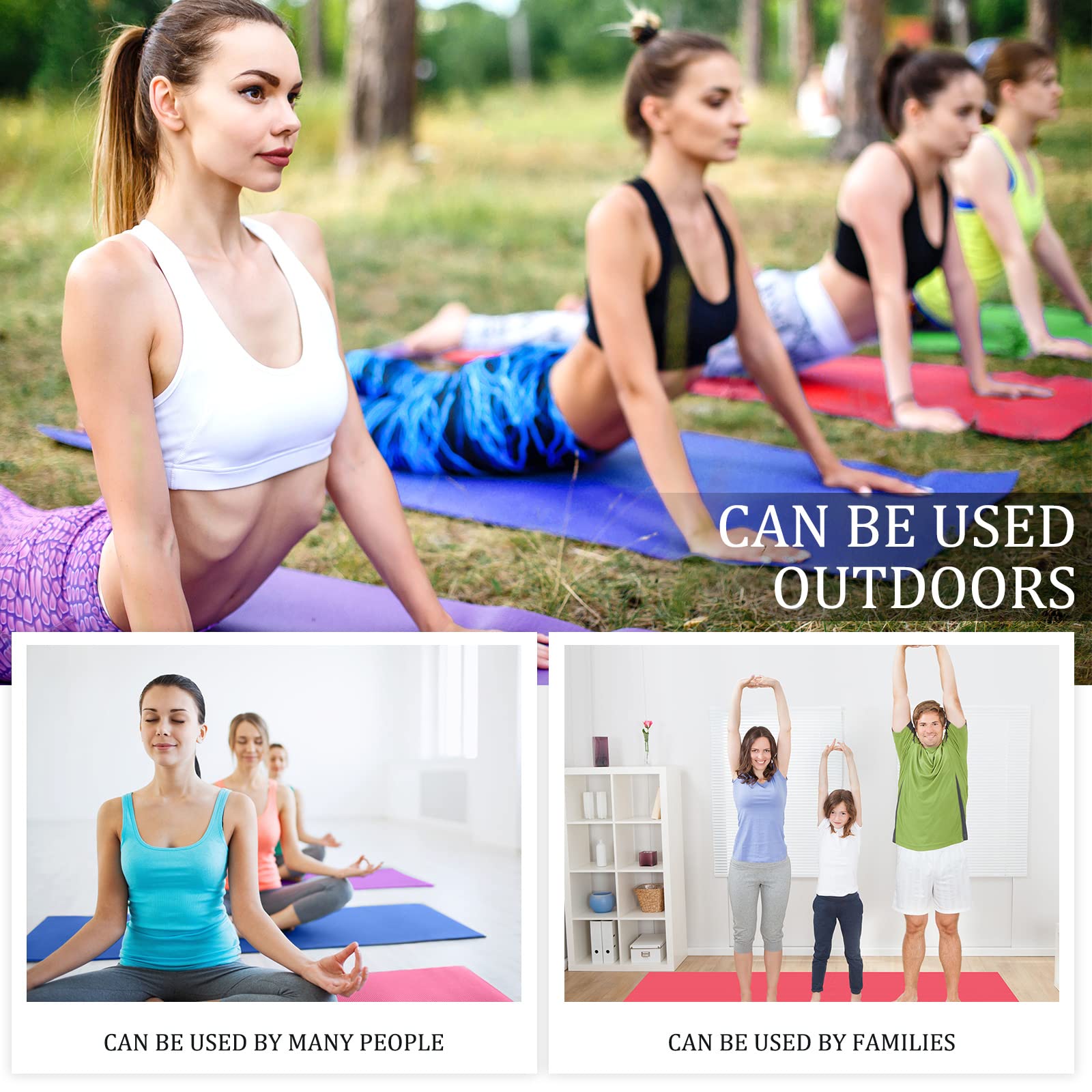 Hoolerry 36-Piece Yoga Mat Set - 12 Non-Slip 68