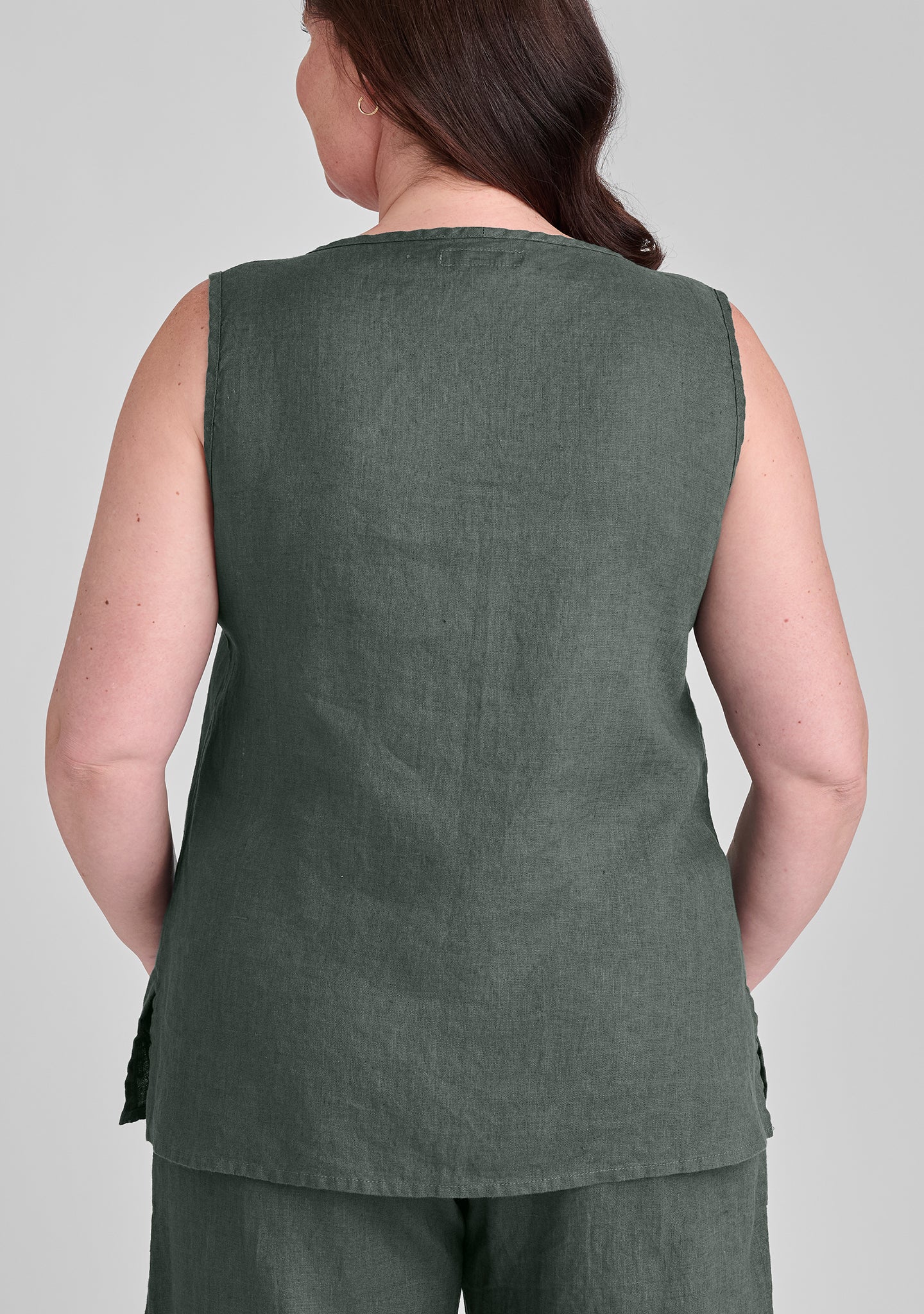 Sunny Linen Tank Top for Women - Breathable Summer Casual Wear - Perfect for Beach, Yoga & Outdoor Activities