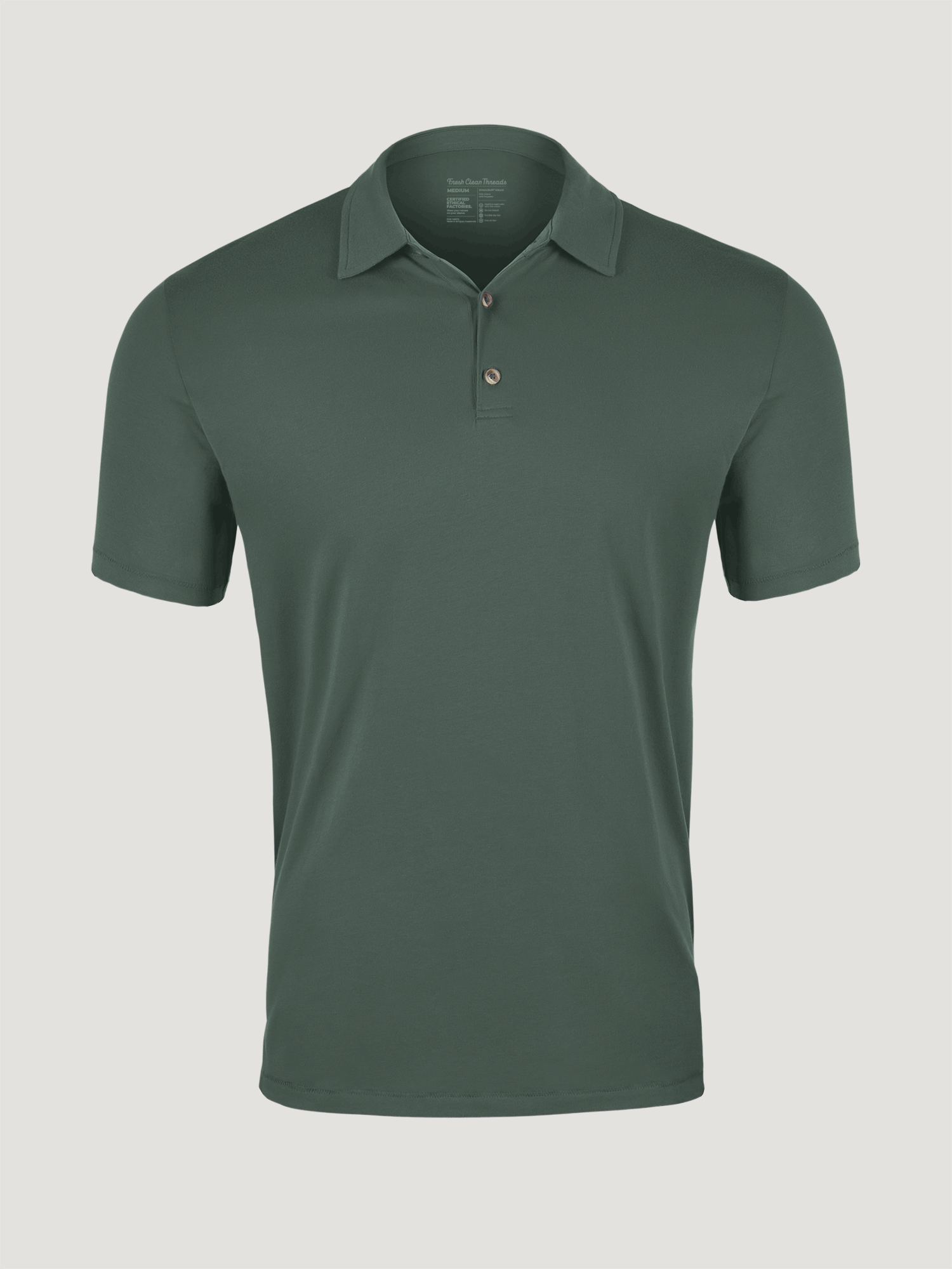Alpine Green Torrey Polo Shirt for Men - Premium Cotton Casual Wear - Perfect for Golf, Office & Outdoor Activities | FINAL SALE