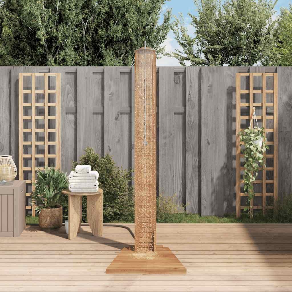 Premium Teak Wood Outdoor Shower Kit - 80.3
