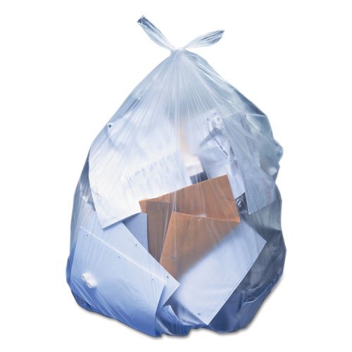 Zoom Supply Heritage Bag H6639HC 23 Gallon Clear Industrial-Strength Trash Bags - Heavy Duty Slim Jim Garbage Bags for Home, Office & Commercial Use - No Tear, Leak-Proof Waste Disposal Solution