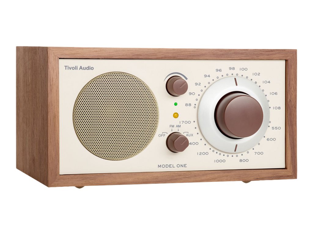 Tivoli Audio Henry Kloss Model One AM/FM Table Radio - Premium Sound Quality, Classic Wooden Design for Home & Office Use | Perfect for Bedroom, Kitchen, Living Room & Workspace