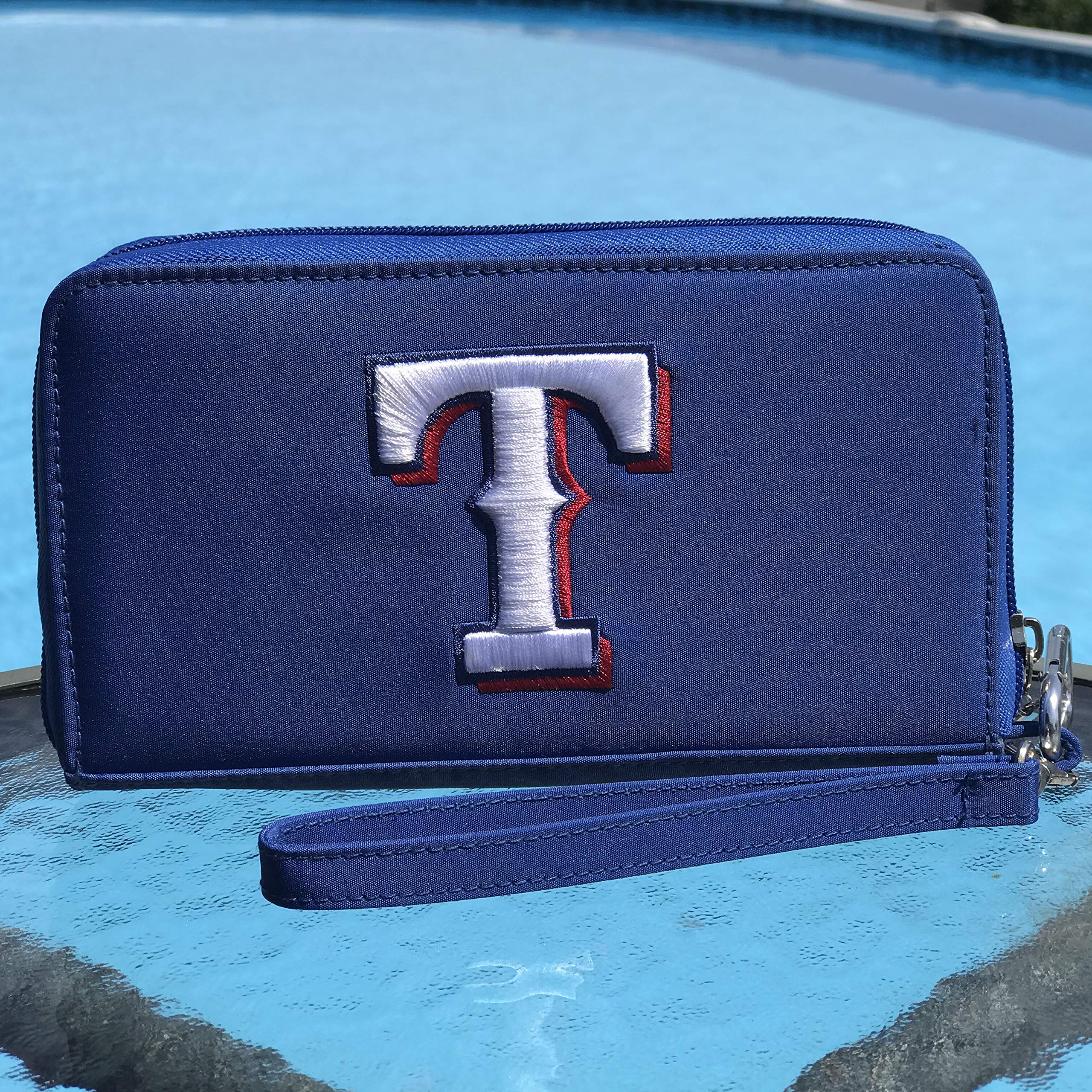 MLB Texas Rangers Deluxe Phone Wallet Case - Slim RFID Blocking Credit Card Holder for iPhone & Samsung - Perfect for Baseball Games & Everyday Use