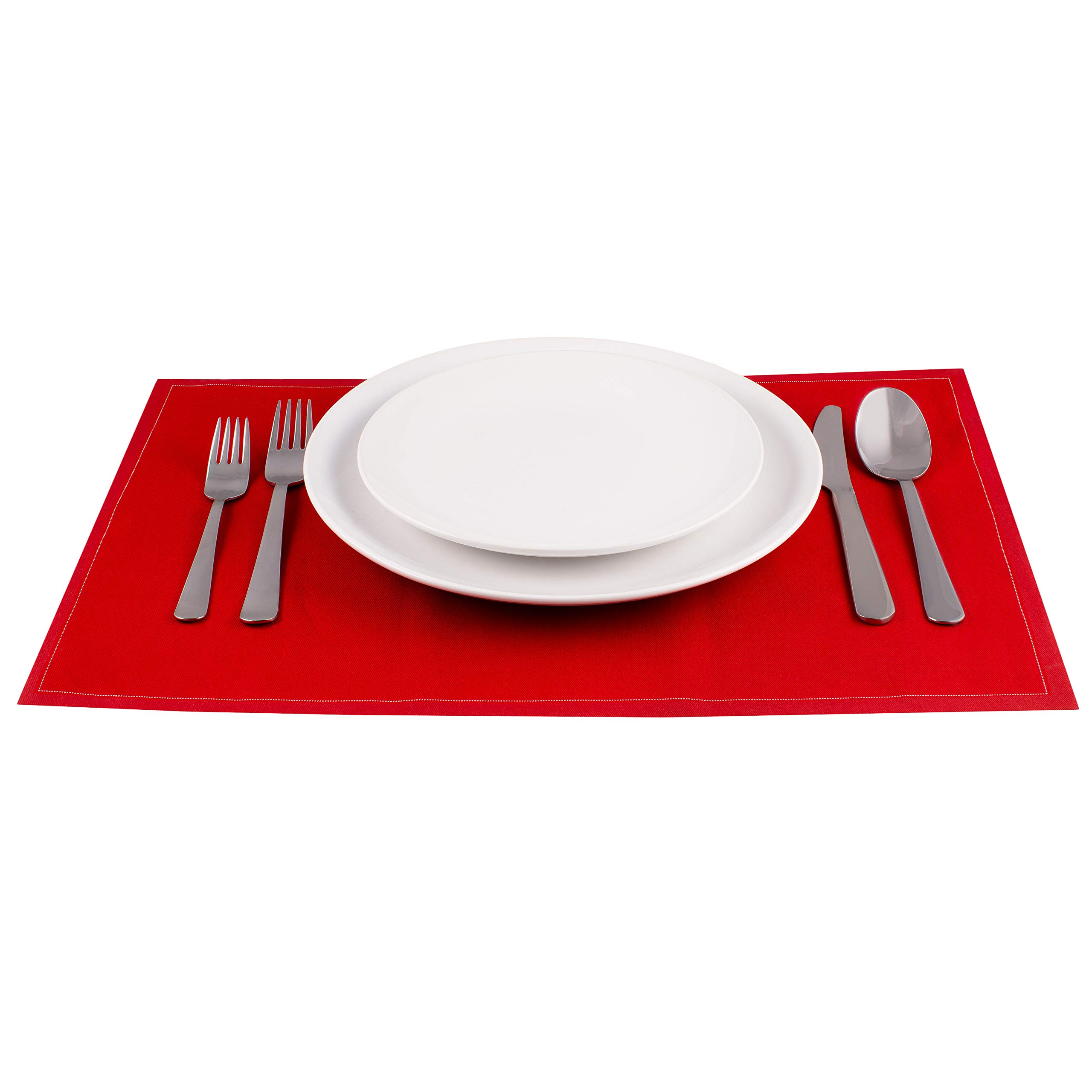 Premium 100% Cotton Five Star Napkins - Large Dining Table Placemats Set of 25 (12.6