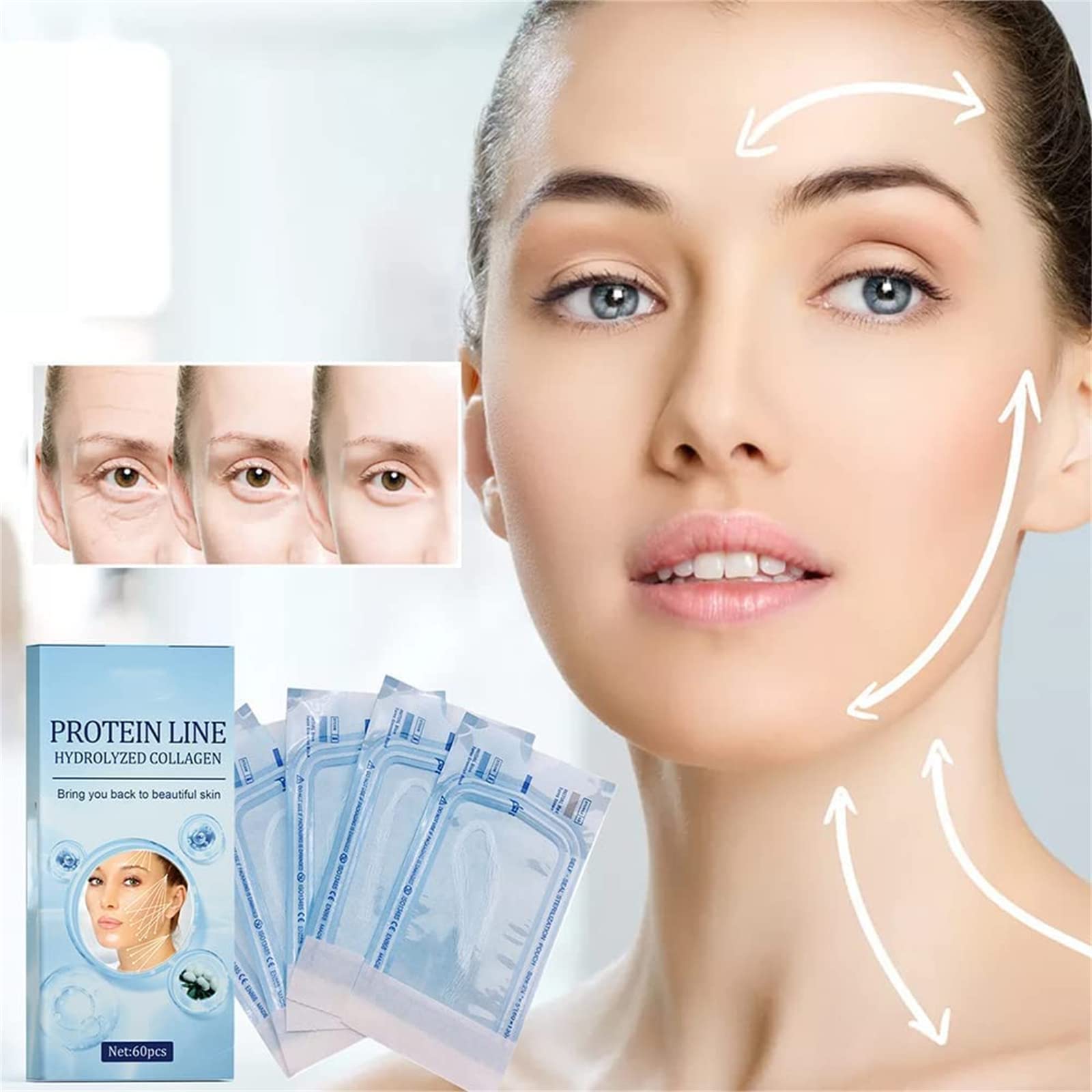 Proform Korean Soluble Protein Threads - 60pcs Face Lift Kit for Instant Lifting