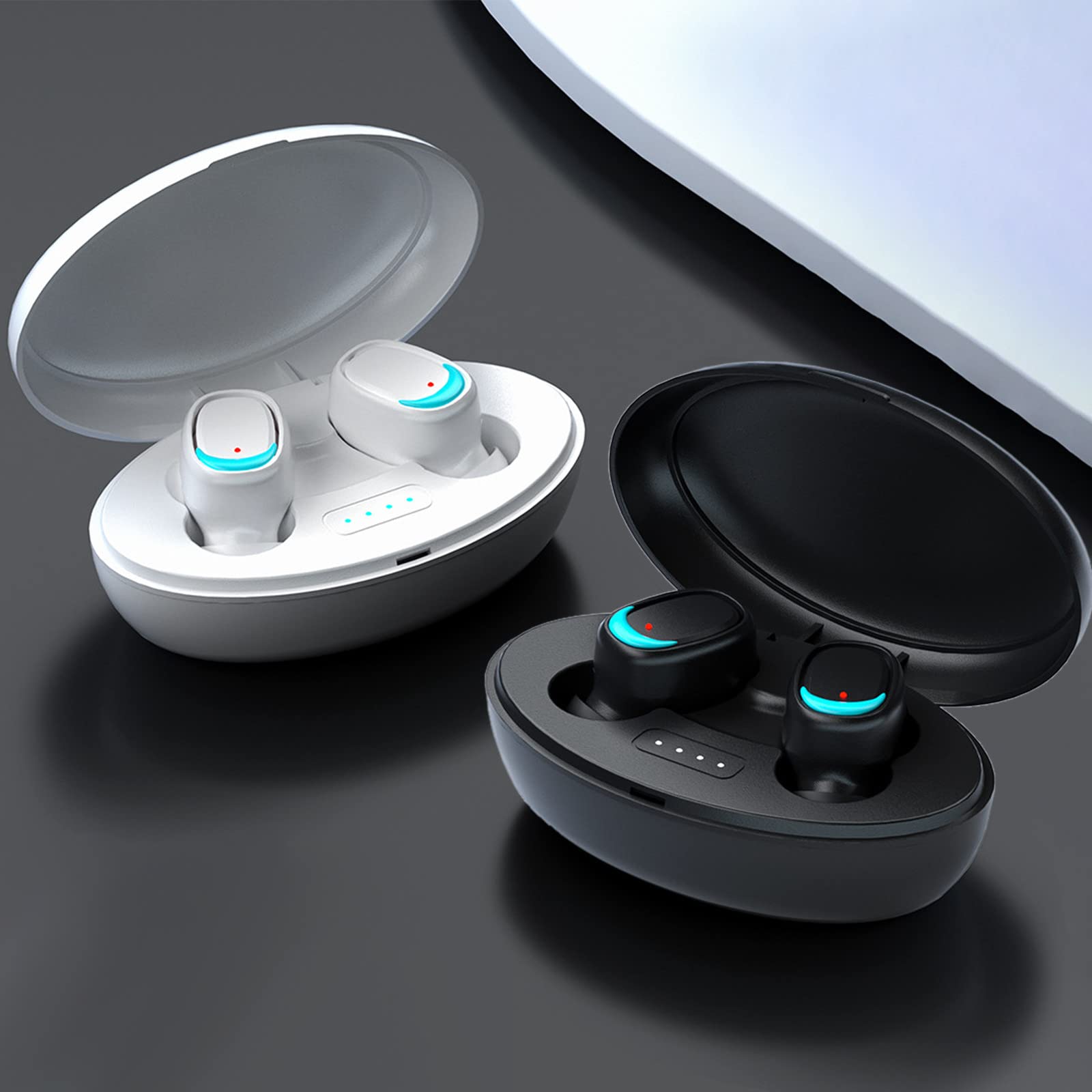 MIANHT Wireless Earbuds Bluetooth 5.2 Headphones with Charging Case - Noise Cancelling Fingerprint Control Earbuds with Mic & Power Display - Perfect for Gym, Running, Work & Travel