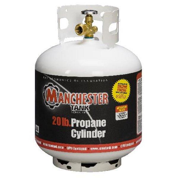 Refillable 20 lb Empty Propane Gas Cylinder Tank for Grilling, Camping & Outdoor Cooking - DOT Certified (Use with BBQ, Patio Heater, Fire Pit)