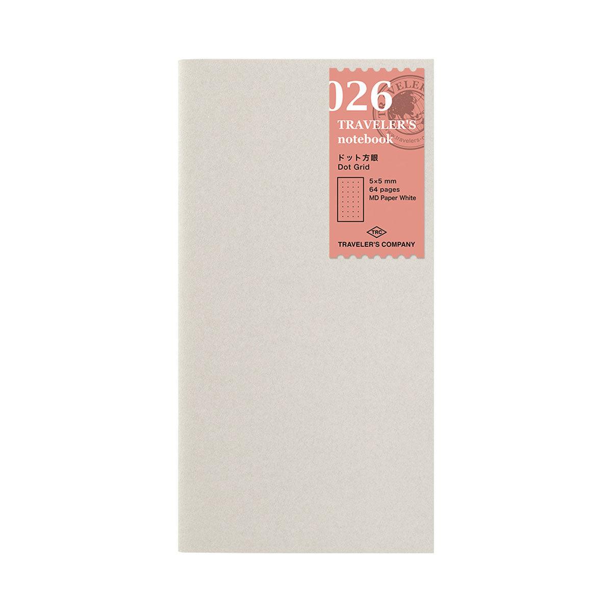 Traveler's Notebook TN Refill Dot Grid - Premium Dotted Journal Paper for Bullet Journaling, Sketching & Note Taking - Perfect for Travelers, Artists & Students