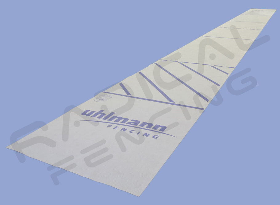 Premium RF UH Uhlmann Rubber Fencing Piste Strip - 17x1.5m Durable Fencing Mat for Fencing Sports | Perfect for Training & Competition in Fencing Clubs