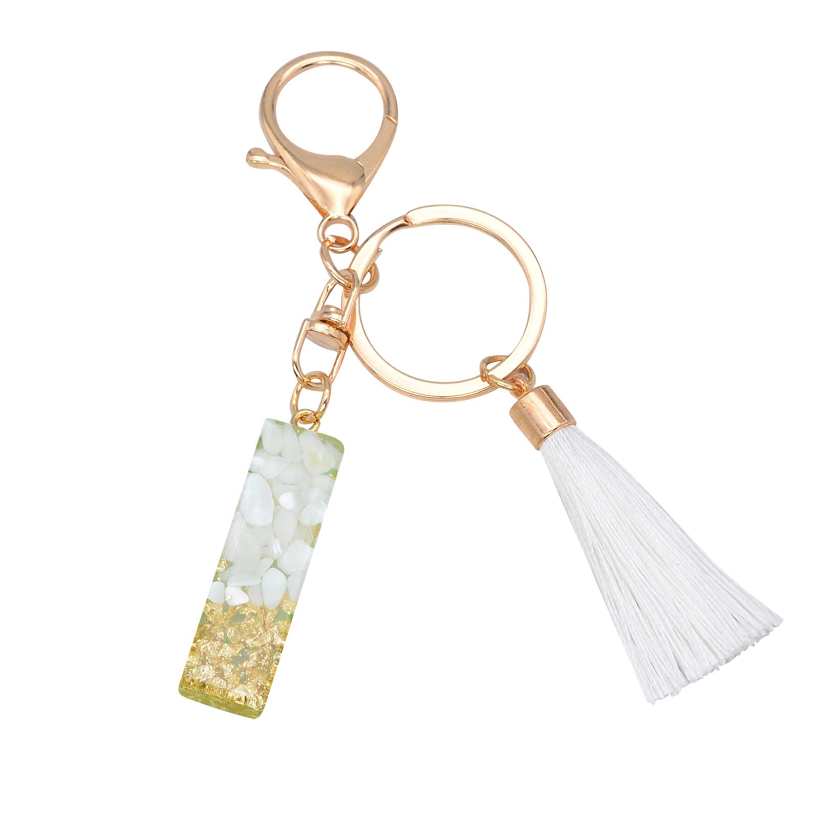 Creative Translucent Resin Letter Keychain for Men - Durable Car Key Holder with Colorful Pendant | Perfect Gift for Drivers, Office Workers & Everyday Use