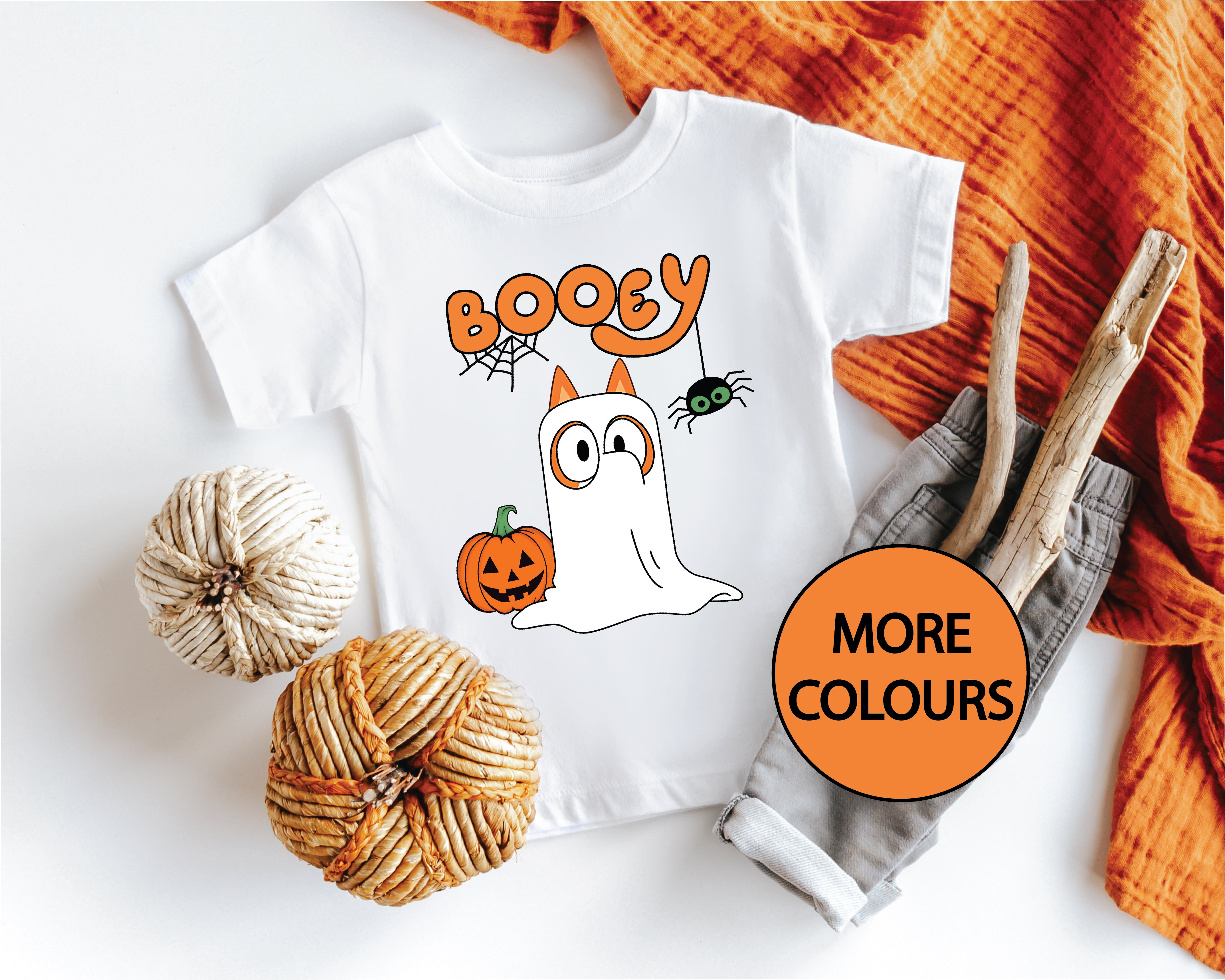 Booey Bluey Halloween T-Shirt for Kids & Adults - Fun & Spooky Costume Tee for Trick or Treat, Parties & Cosplay