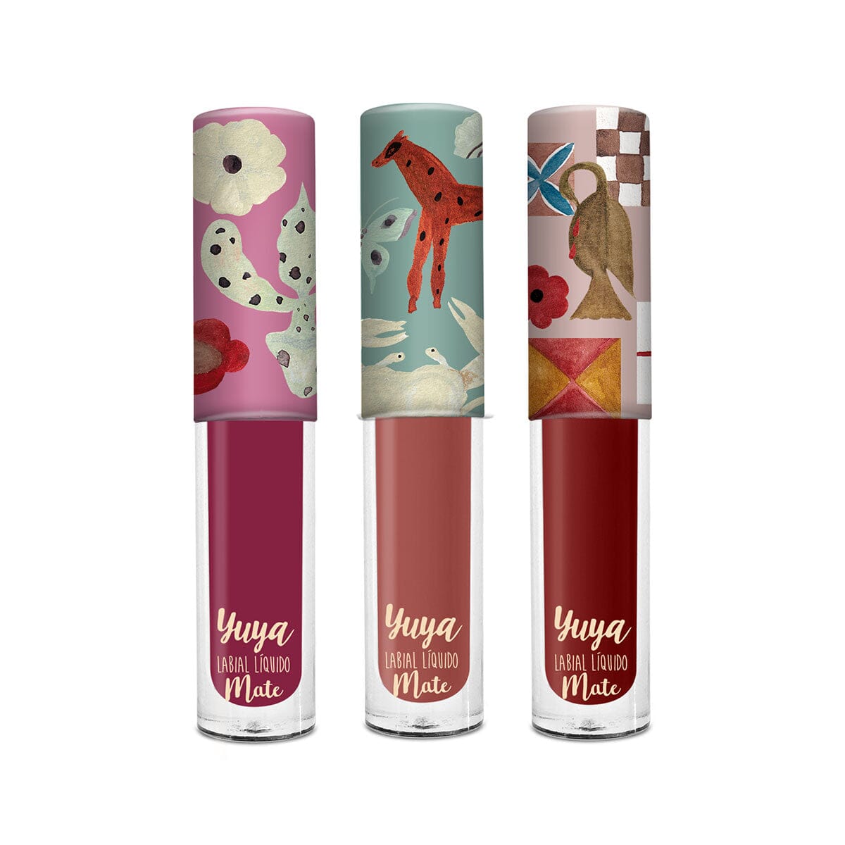 Yuya 2024 Matte Liquid Lipstick Set of 3 (Bahia, Magnolia, Aura) - Long Lasting Waterproof Lipstick for Everyday Wear, Parties & Special Occasions