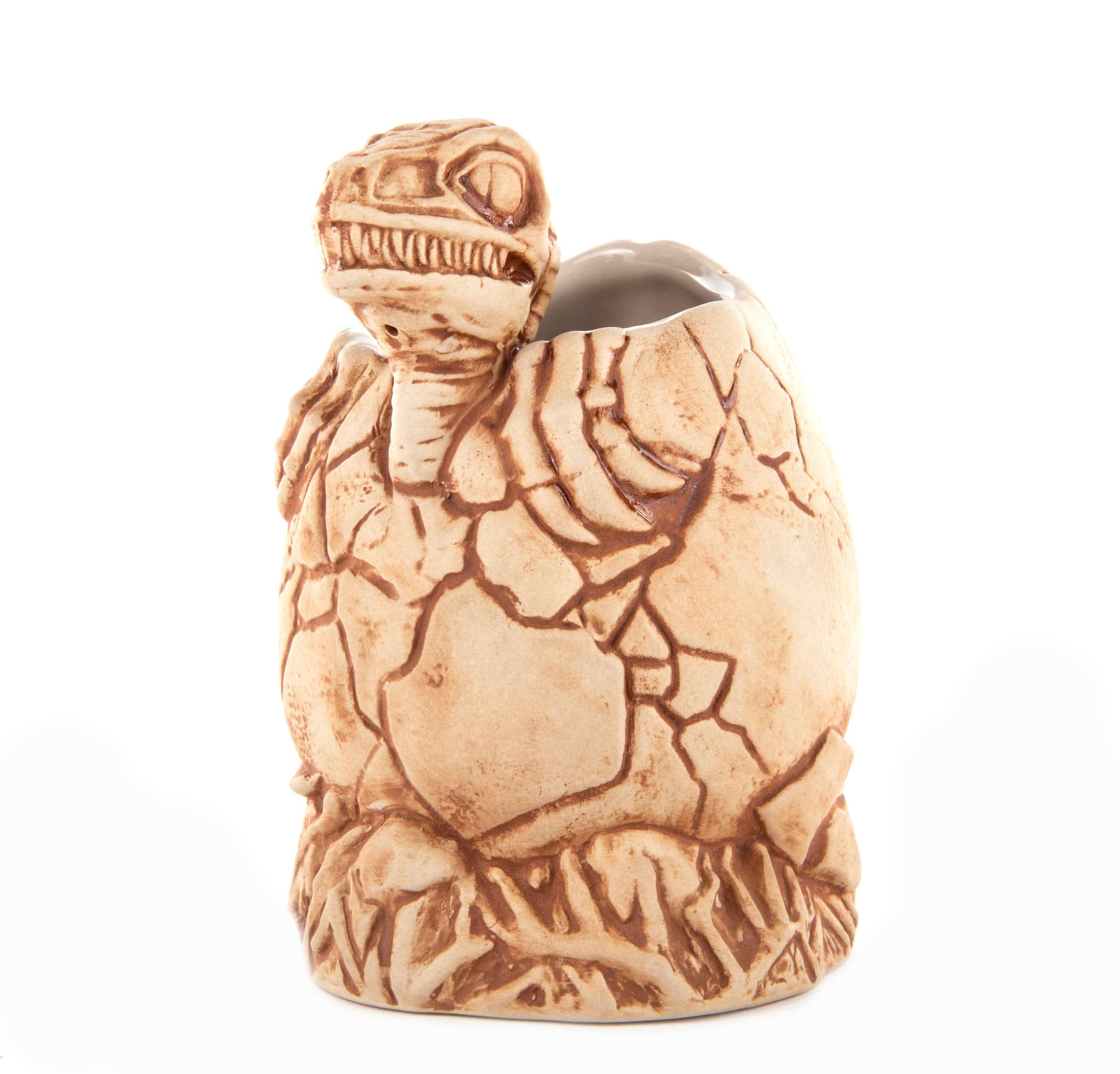 Jurassic Park Baby Raptor Tiki Mug - Collectible Ceramic Cup for Dinosaur Fans - Perfect for Movie Nights, Themed Parties & Home Decor