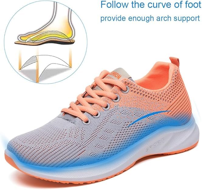 **Orthopedic Walking Shoes for Women - Lightweight Slip-On Running Shoes with Energycloud Technology | Perfect for Daily Walking, Jogging & Comfortable All-Day Wear**