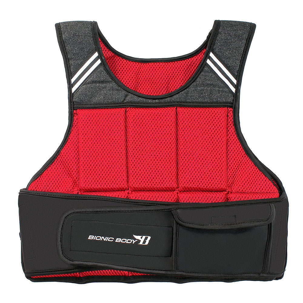 Bionic Body 10lb Weighted Vest for Men & Women - Adjustable Fitness Weight Vest for Cross Training, Running & Strength Workouts - BBWV 9510