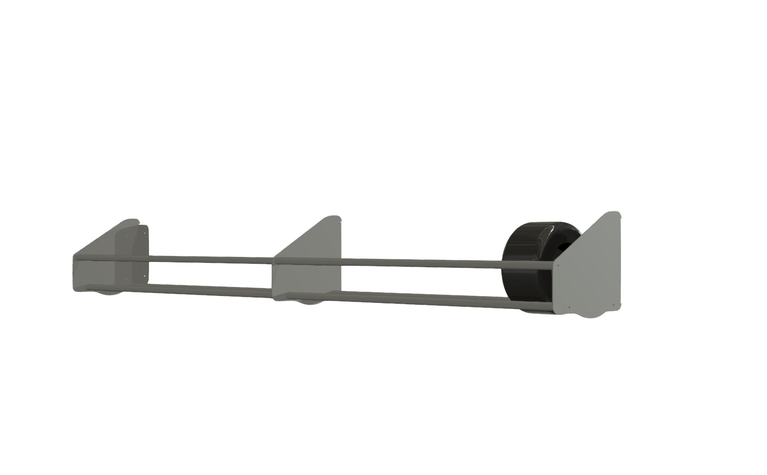 8' Heavy Duty Trailer Tire Rack - Wall Mounted Storage Solution for RV, Boat & Utility Trailers - Perfect for Garage, Shed or Workshop Organization
