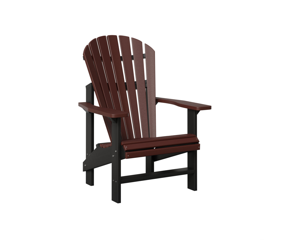 Comfortable Berlin Gardens Upright Adirondack Chair - Outdoor Patio Furniture for Relaxing in Garden, Backyard or Poolside