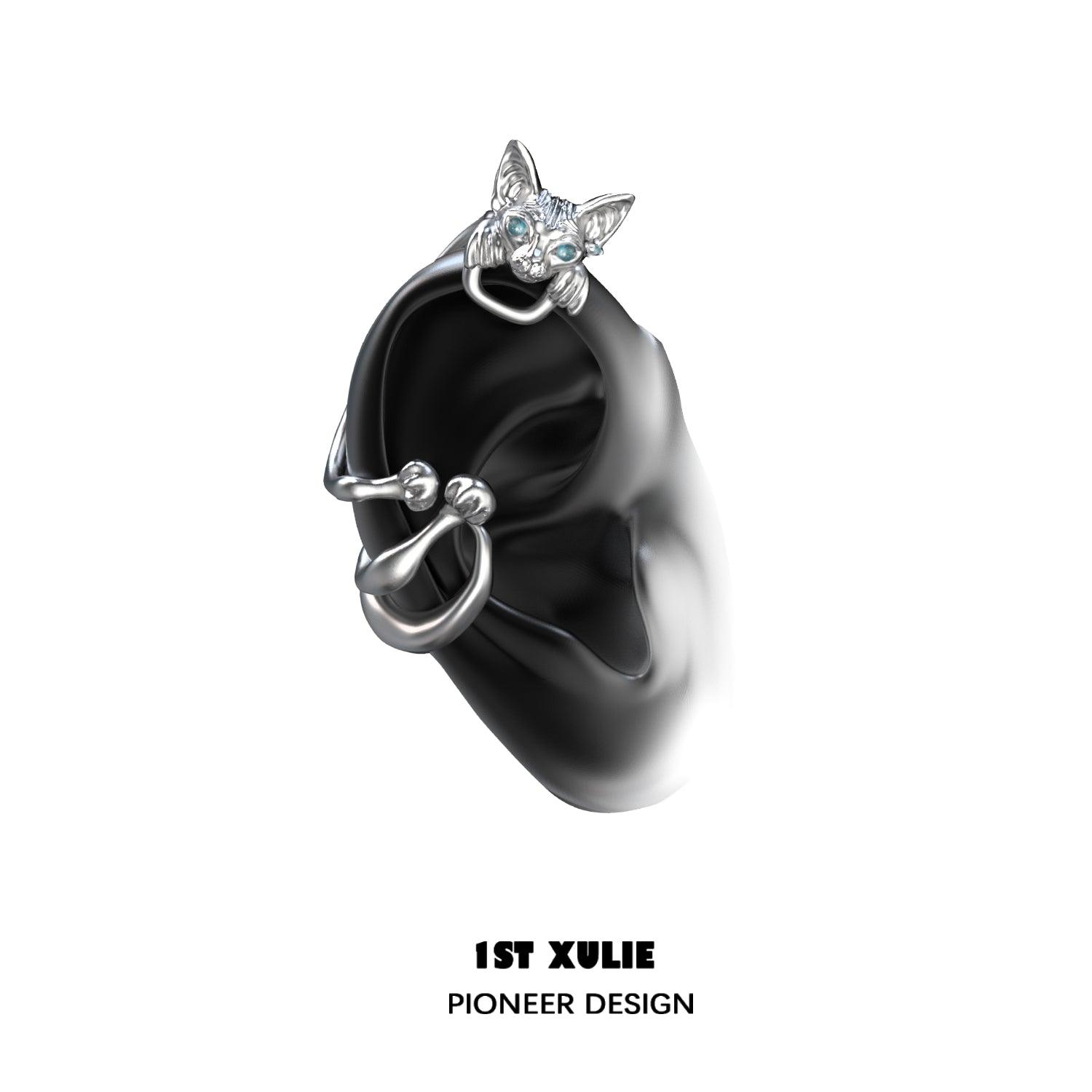 18k Platinum Plated Cat Ear Clips™ - Elegant Cat-Themed Hair Accessories for Women, Perfect for Parties, Cosplay and Everyday Fashion