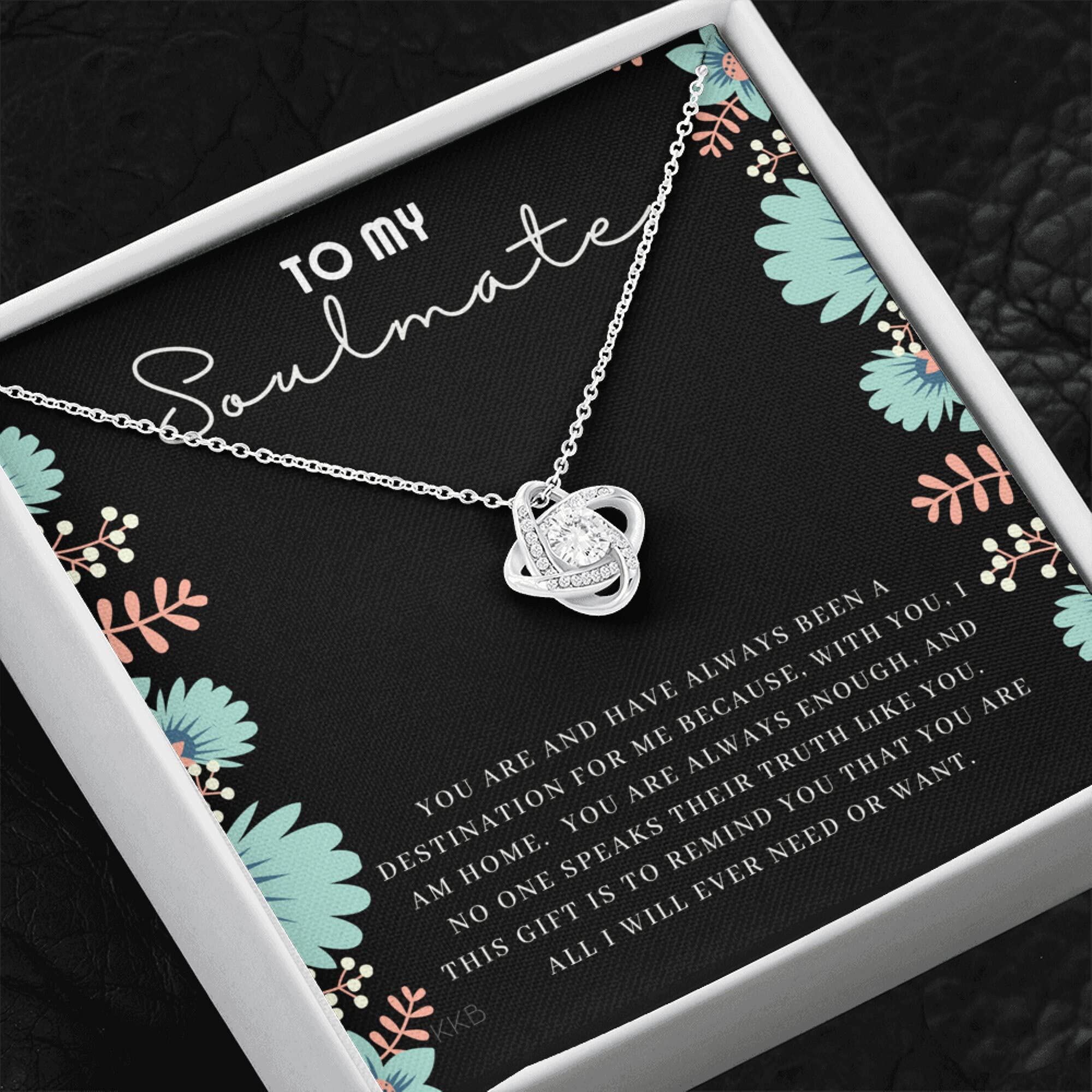 Soulmate Necklace Gift for Her - Handmade Jewelry for Christmas & Anniversaries