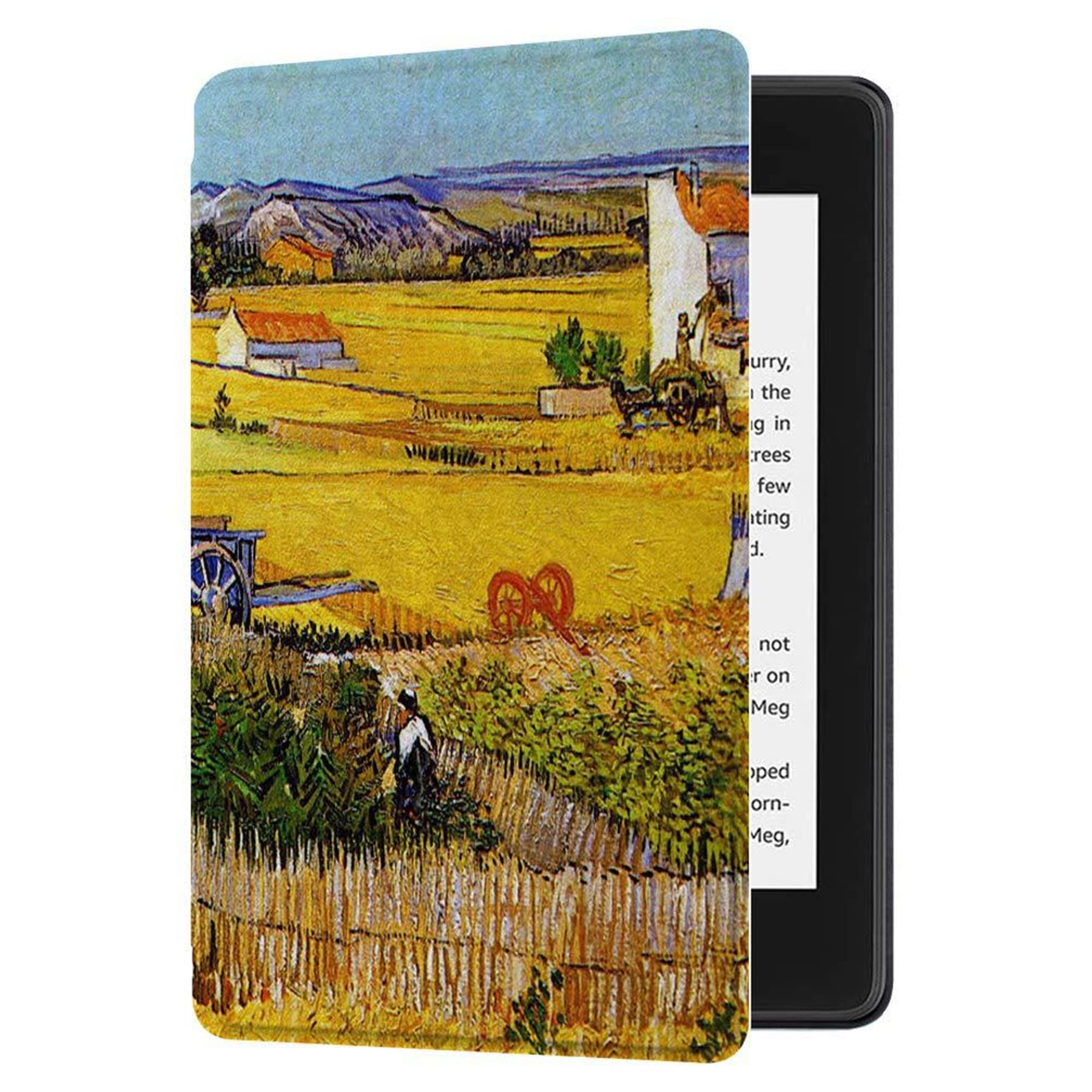 Premium PU Leather Case for Kindle Paperwhite 5th/6th/7th Generation (2012-2015 Models EY21 & DP75SDI) - Auto Sleep/Wake, Lightweight & Splash Proof Cover - Perfect for Reading at Home, Travel & Outdoor Use