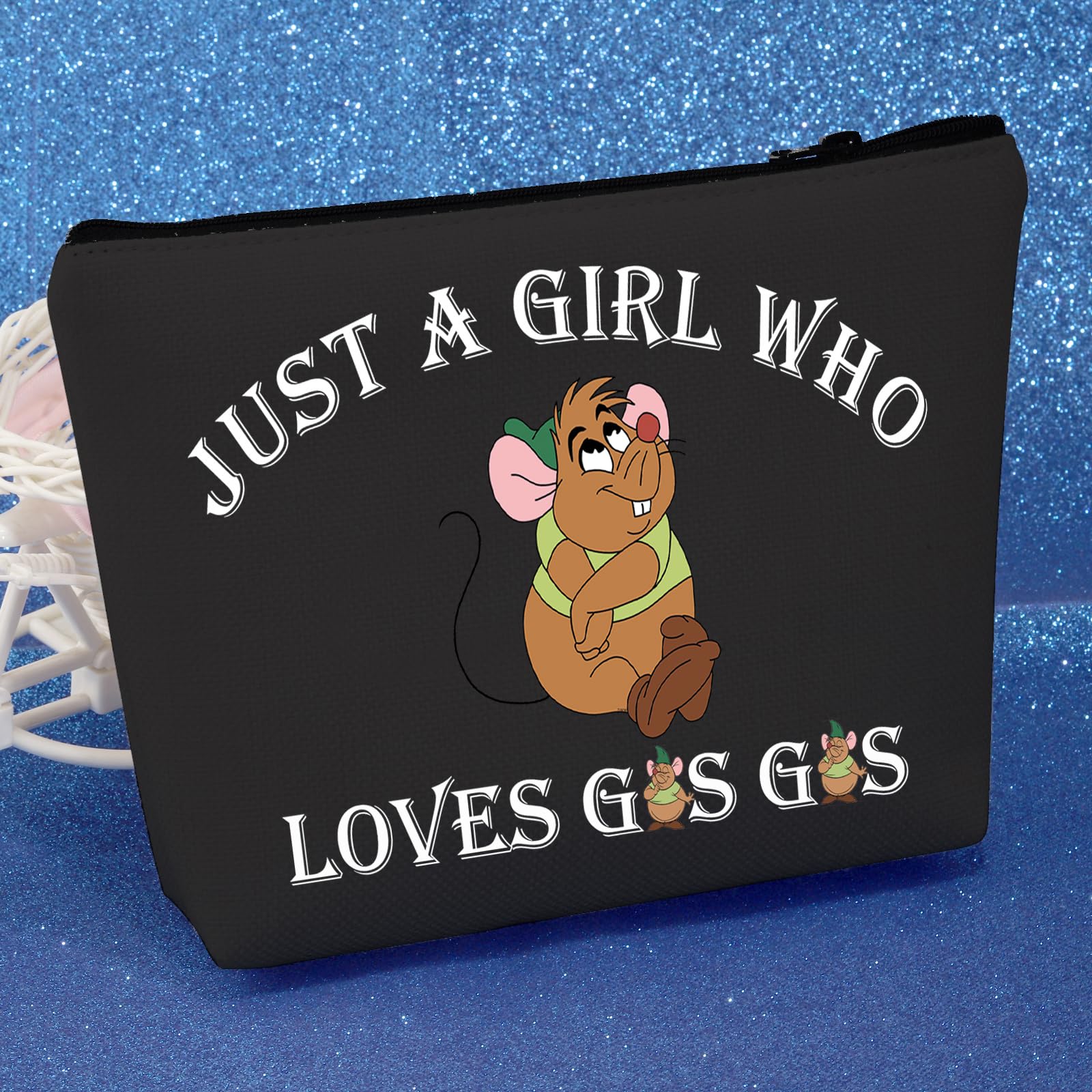 BDPWSS Cute Mouse-Themed Makeup Bag - Perfect Travel Toiletry Organizer for Women Who Love Travel & Beauty | Ideal for Vacation, Gym, and Daily Essentials Storage