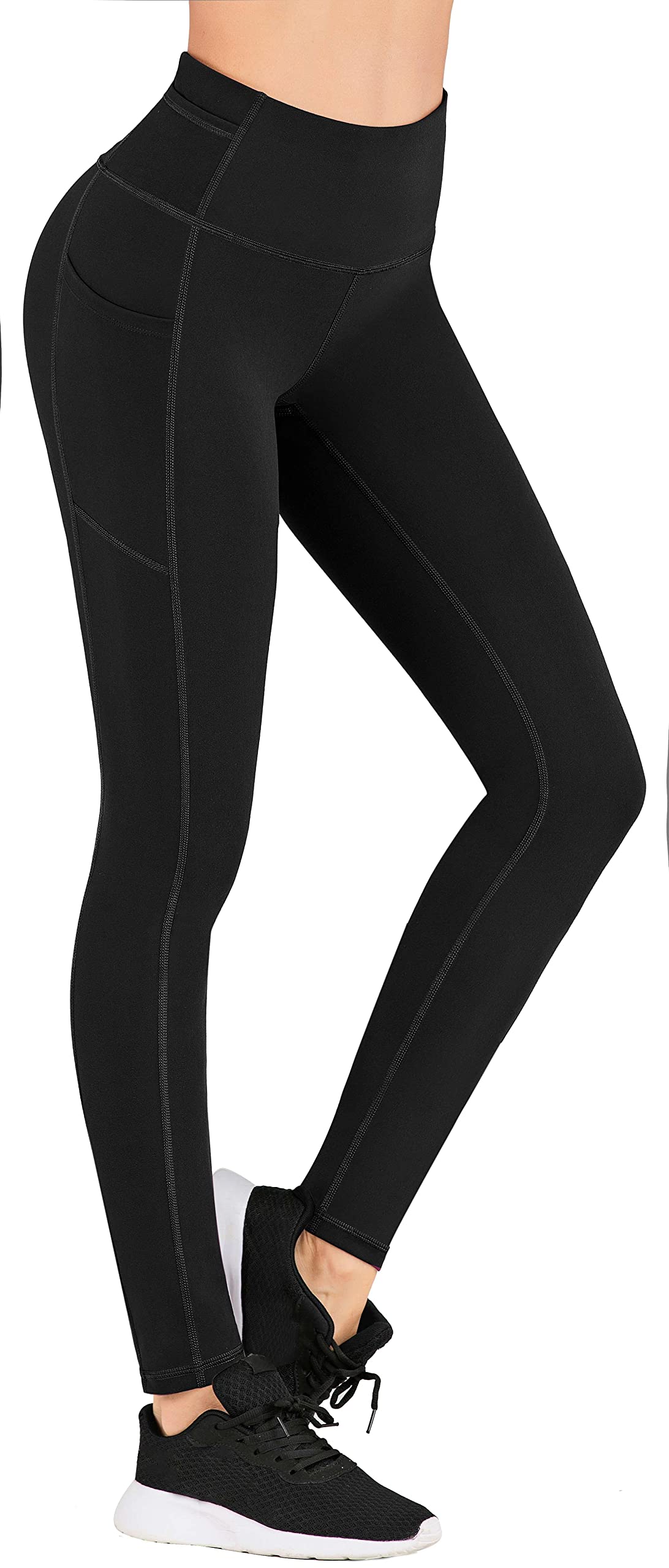 Women's High Waisted Yoga Pants with Pockets - Tummy Control Workout Leggings for Running, Sports & Gym | IUGA Comfortable Athletic Wear for Active Lifestyles