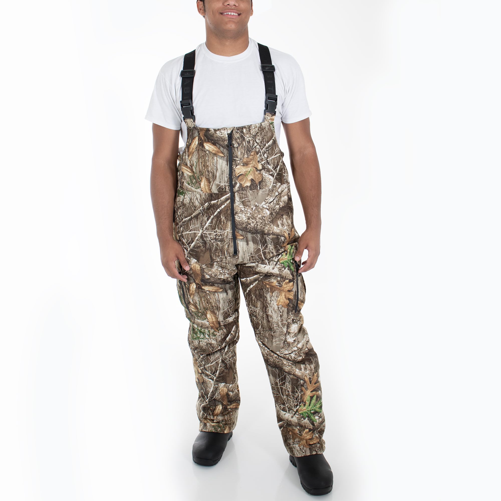 HABIT Men's Waterproof Insulated Bib Overalls for Hiking, Hunting & Outdoor Work - Stretch Comfort & All-Weather Protection