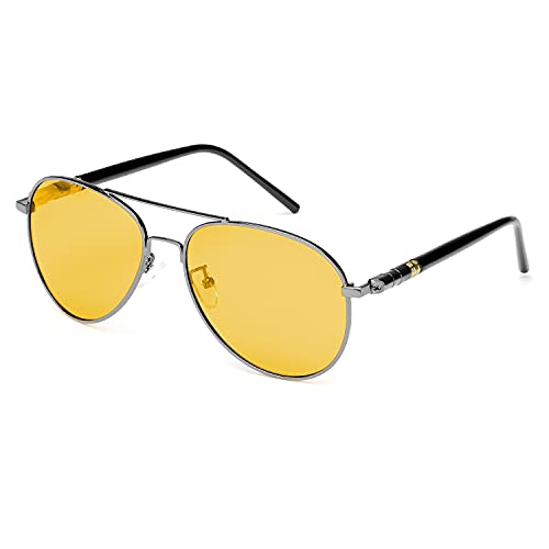 Gun Frame / Yellow Night-driving Glasses