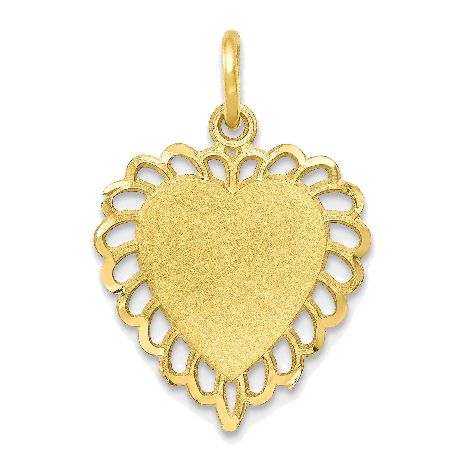 10K Yellow Gold Heart Charm Necklace for Women - Elegant & Dainty Jewelry Gift for Valentine's Day, Anniversary or Birthday