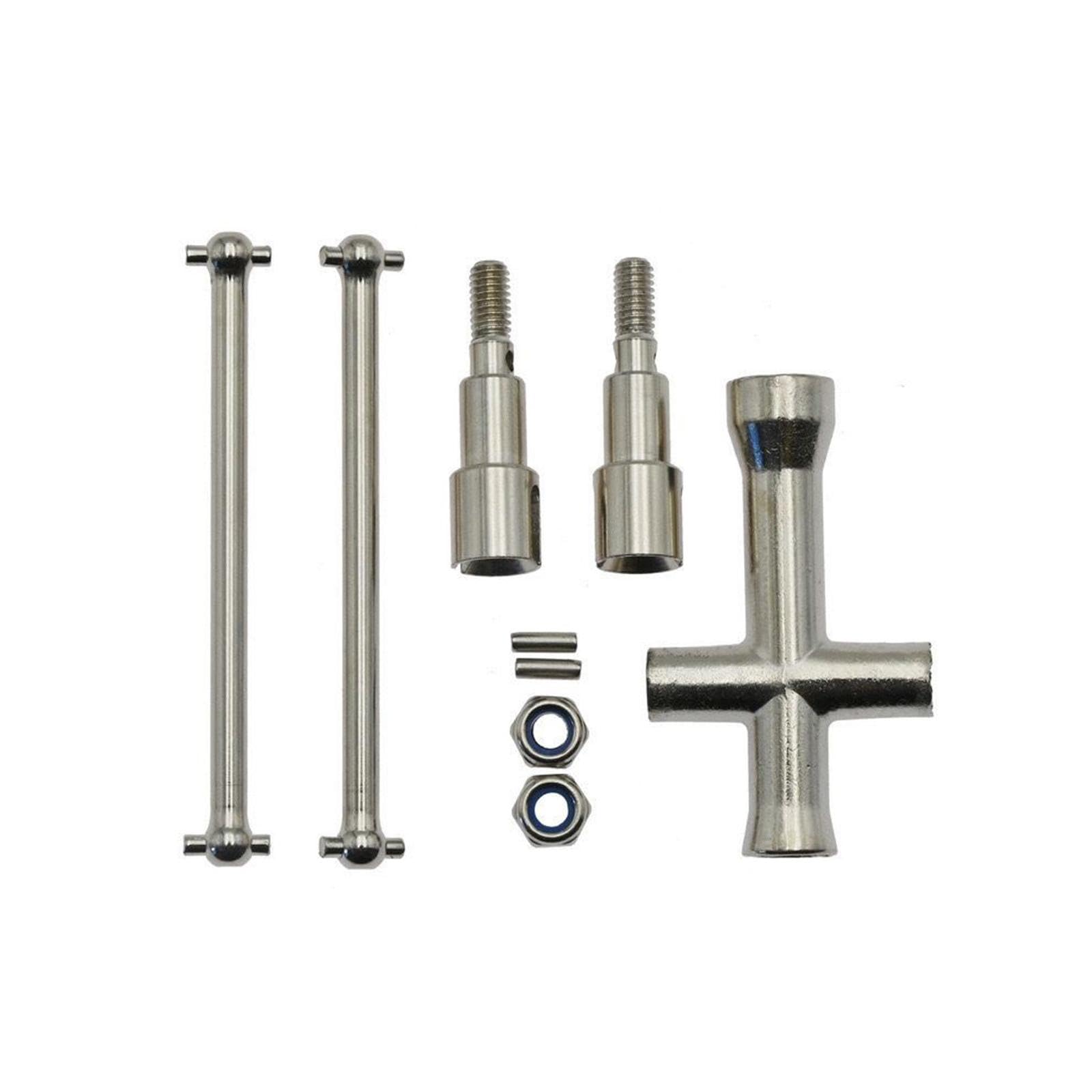 Enakshi 1:16 Scale RC Car Metal Front Drive Shaft for Brushless RC Vehicles - Durable Rear Drive Shaft Replacement Part - Perfect for Off-Road Racing and RC Car Upgrades