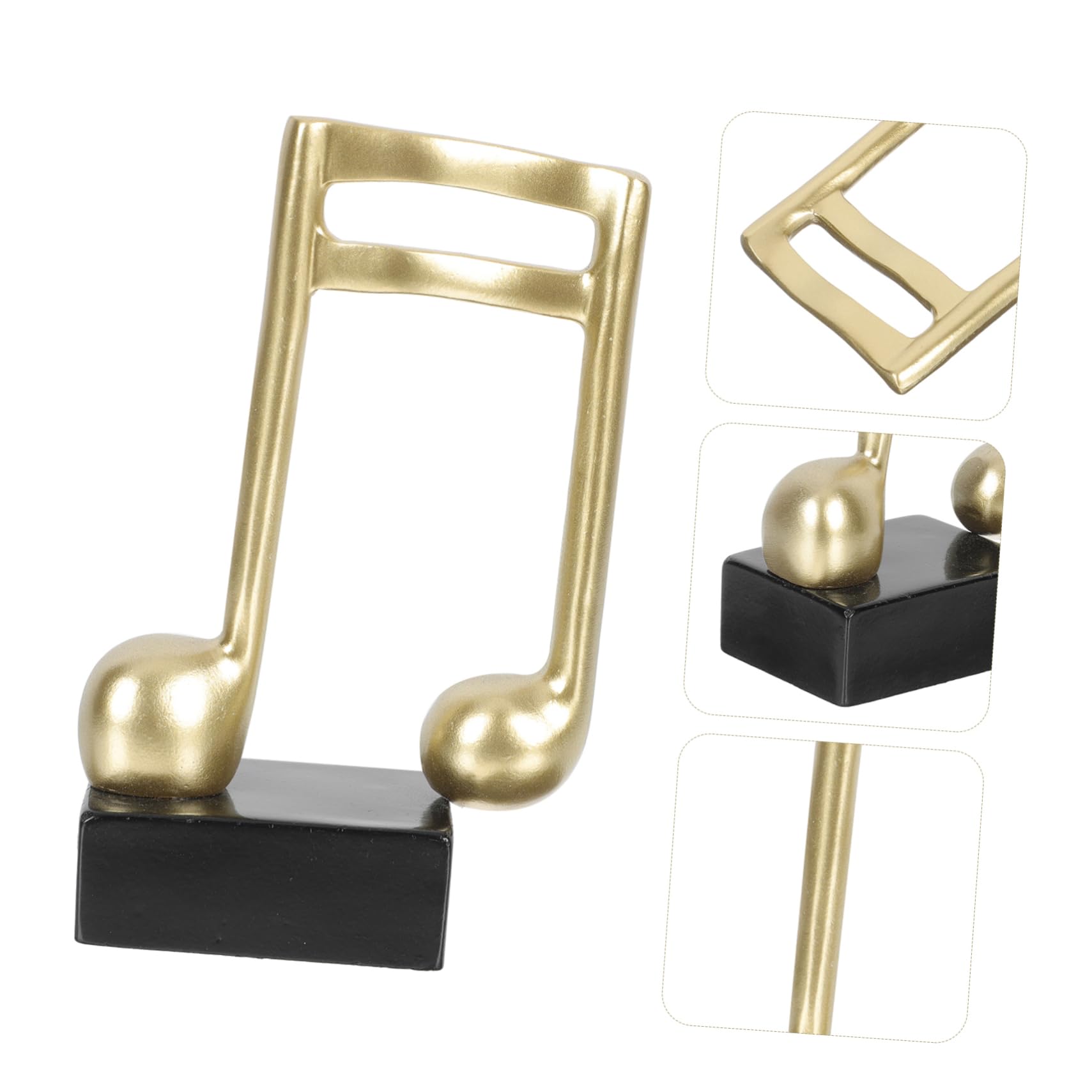 FOYTOKI Music Trophy Award - Piano Themed Office Decor, Music Note Trophy for Musicians, Teachers, Students - Synthetic Resin Desk Decor for Office, Studio, Classroom Gift