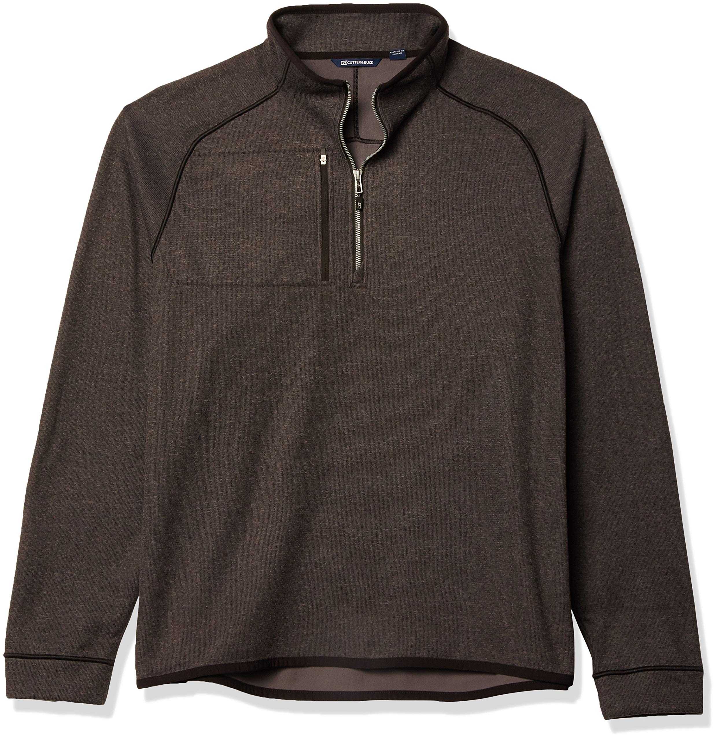 Cutter & Buck Men's Big & Tall Half Zip Jacket - Lightweight Fleece Pullover for Outdoor Activities & Casual Wear