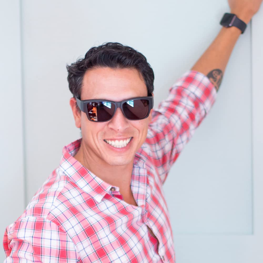 TheraSpecs Tatum WearOver Glasses for Light Sensitivity Relief - Migraine & Photophobia Relief Glasses for Indoor/Outdoor Use - Perfect for Computer Work, Driving & Daily Activities
